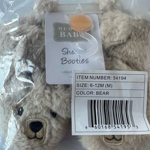 NWT baby 6-12m Sherpa bear slippers